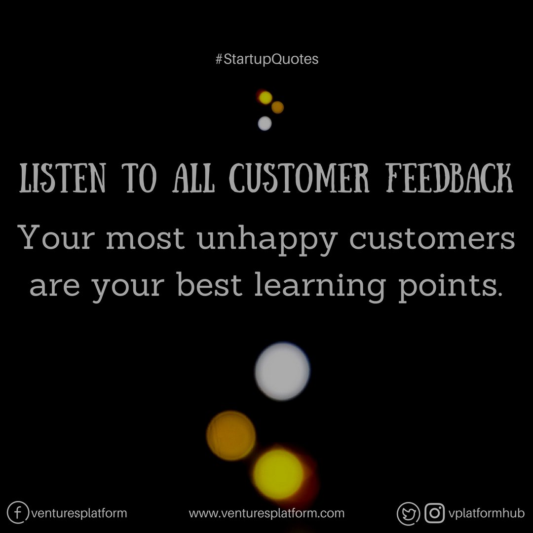 vp_fund's tweet photo. "Your most unhappy customers are your greatest learning points" - Bill Gates
Start your day with words of wisdom.. β
#VPHub #StartupQuotes https://t.co/adYFEWrIpX