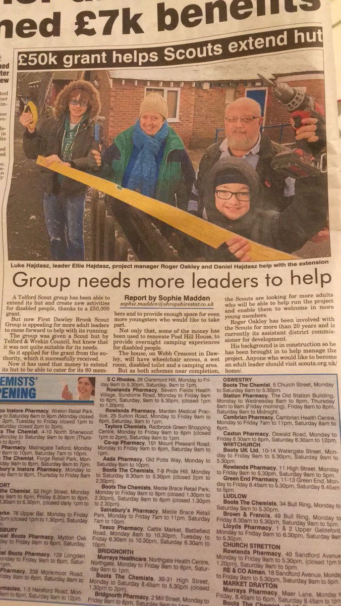 #dawley #telford #volunteer #scouting #help #joinus <a href="/TelfordWhatsOn/">Whats on Telford</a>