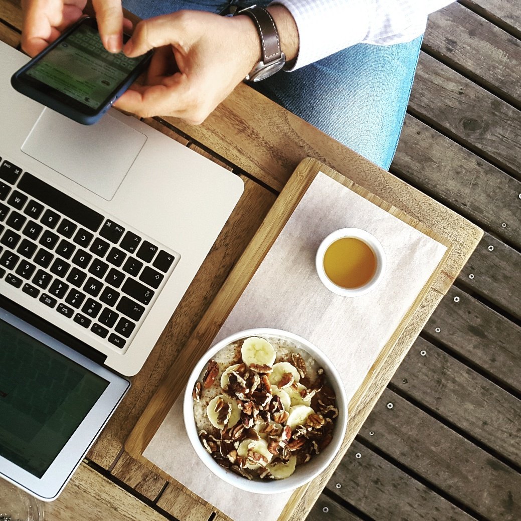 Keeping our freelancer friends fed and watered, and online with our upgraded Internet! Ja, we're the fast and the furious now #lifeatredsofa