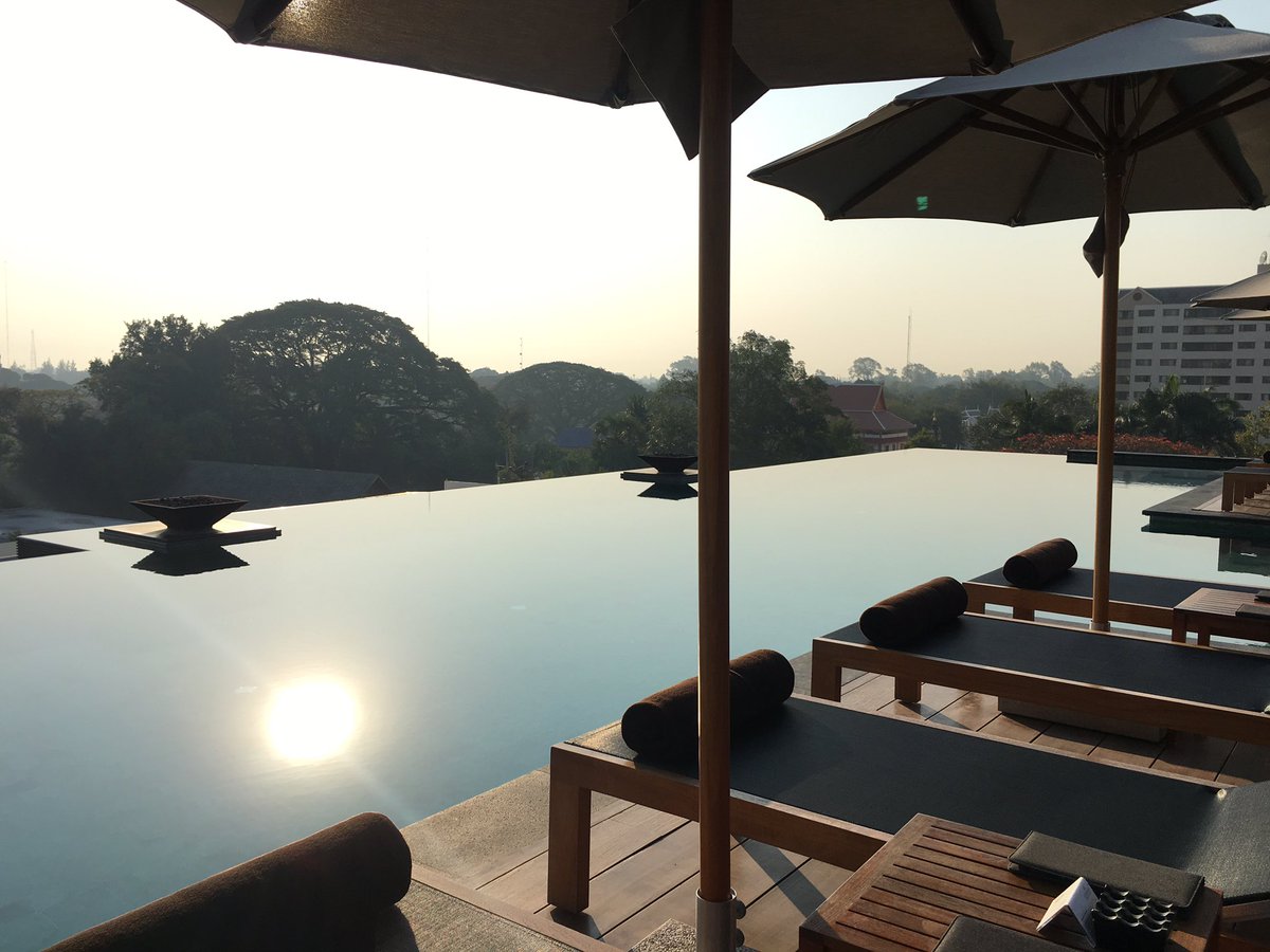 emirdinogunel's tweet photo. A morning workout at the rooftop pool of @Anantara_Hotels Serviced Suites is probably as good as it gets in #ChiangMai https://t.co/u5JhUXRdk6