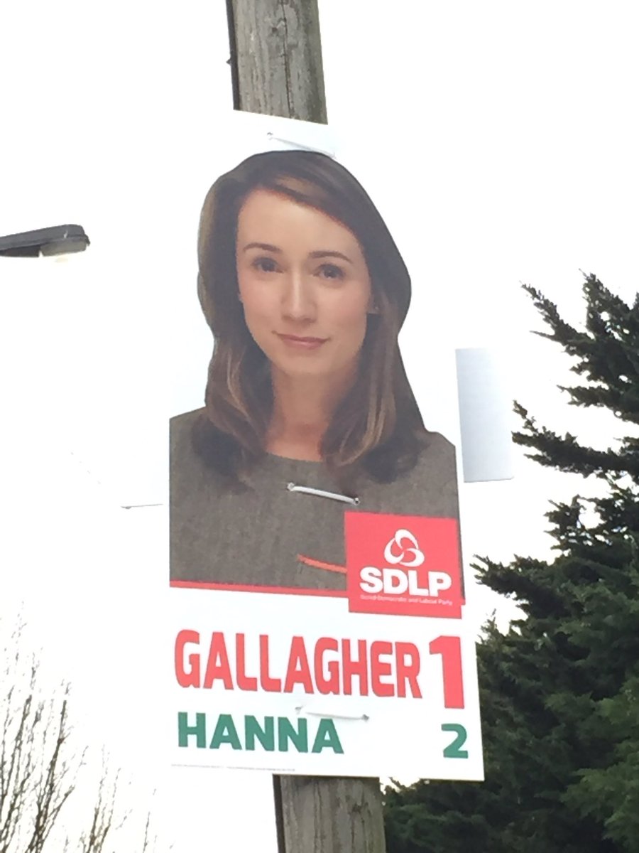 QuintinOliver's tweet photo. #AE17 posters for @naomhgallagher appear in #BelfastSouth seeking second @SDLPlive MLA of five seats https://t.co/lRlJaZkT5z