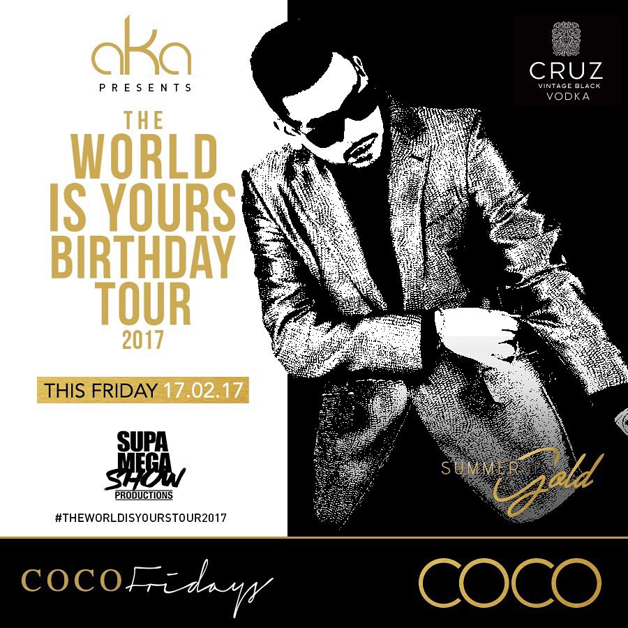 vthseason's tweet photo. CAPE TOWN, It's your turnโSee ya at #CocoFridays for #TheWorldIsYoursBirthdayTour ๐๐ โ๐ถ Get your #SupaMegaFan on & Hit up @COCOCPT ๐ https://t.co/J9dEY3Fy5o