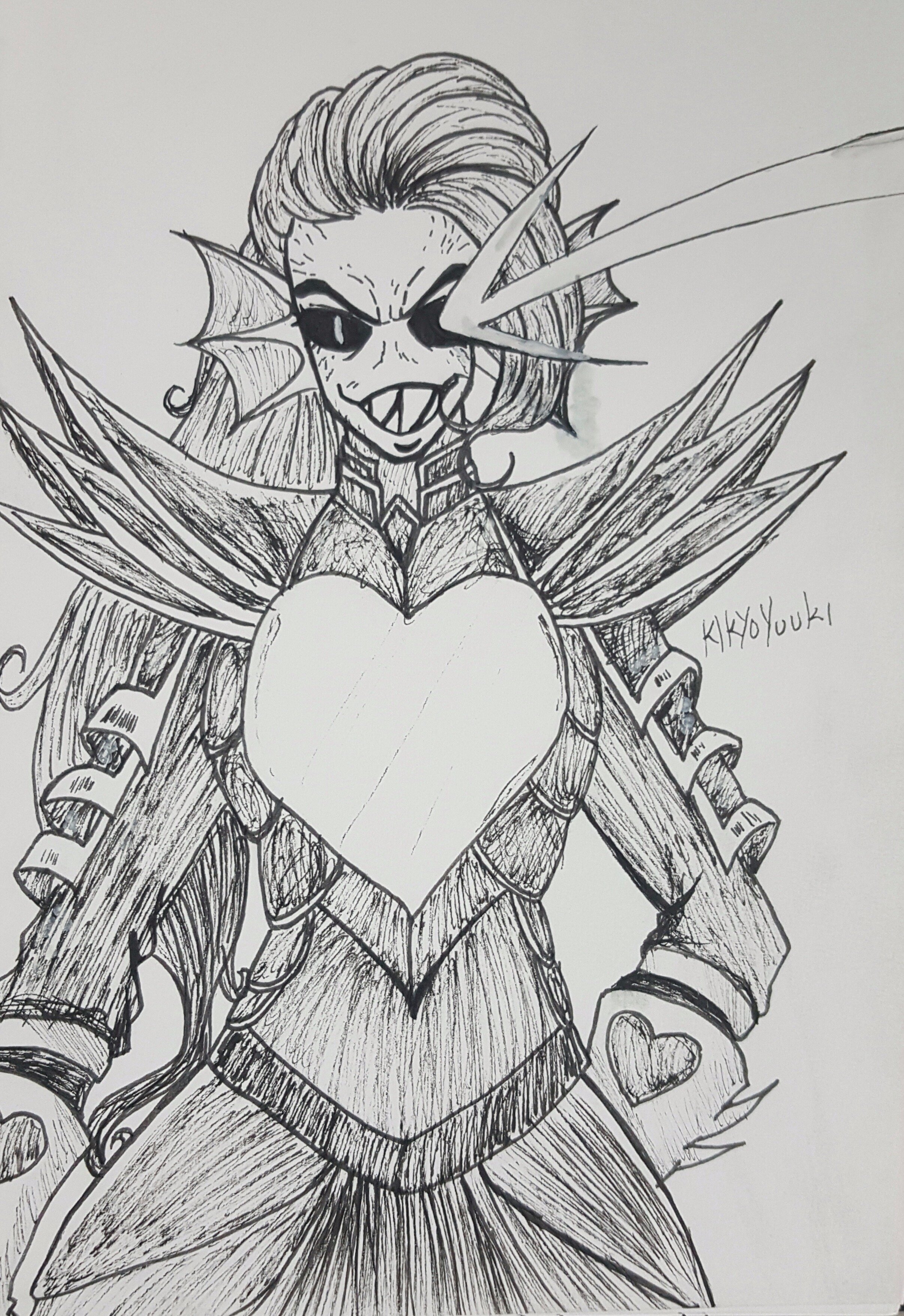 Kikyo Yuuki Art Commissions Open Undyne The Undying Should I Color It Or Is It Ok The Way It Is Undertale Undynetheundying Undyne Fanart Traditional T Co Zbtkph3wvq Twitter