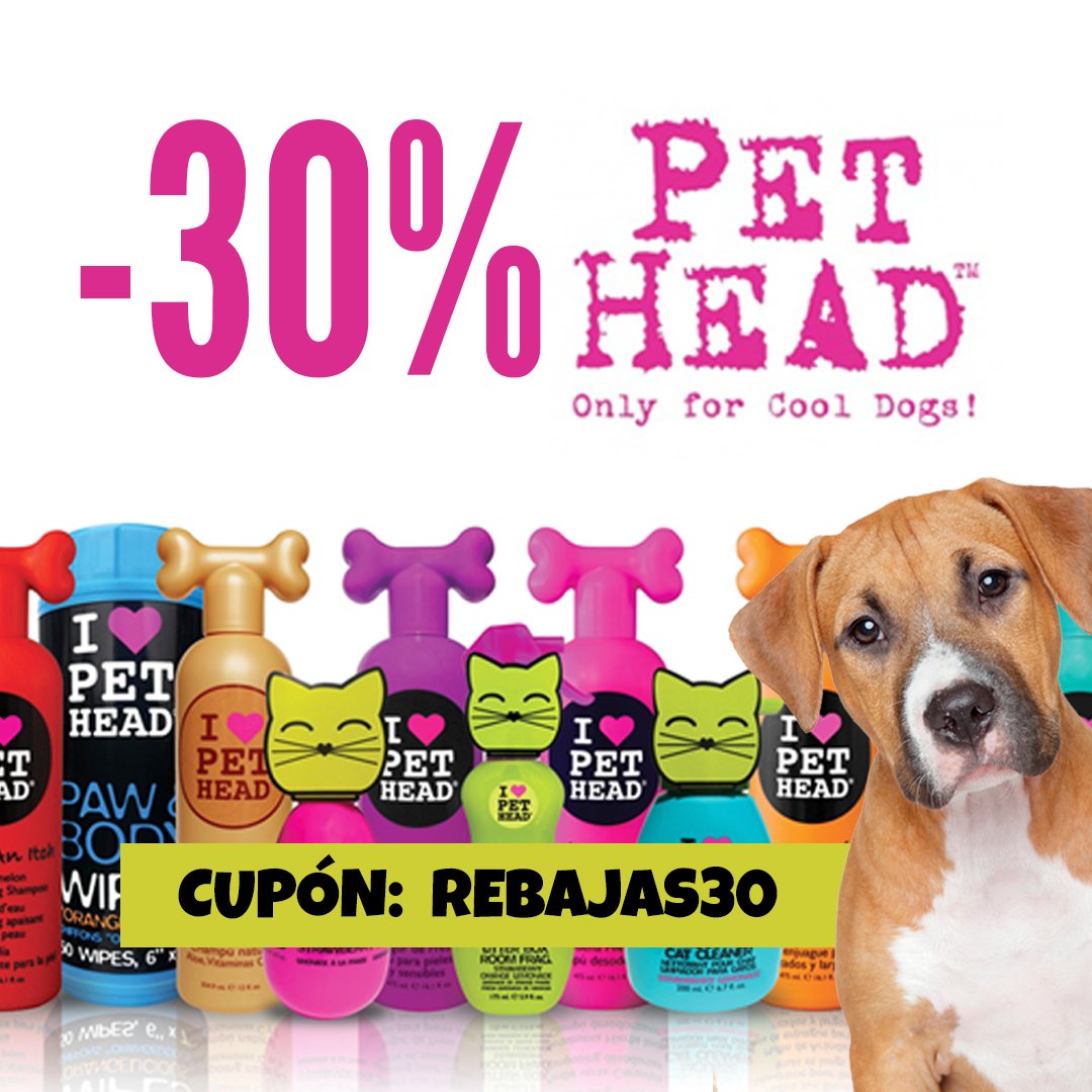 MenudoAnimal's tweet photo. 🐶 🛁 30% DE DESCUENTO en los champ��s ❤️Pet Head❤️ con #donativoincluido 👉💜   para @Villagalgo CUPÓN: REBAJAS30 ➡️ https://t.co/m83132hK5y https://t.co/06J25kjjgY