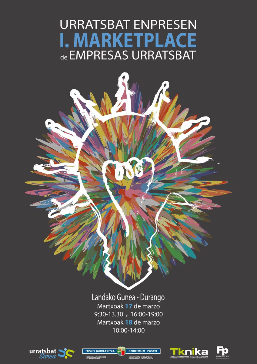 Ekingune's tweet photo. #marketplaceUrratsbat 4 egunetan Rt gehien lortzen dituen kartelak, txapeldun. #13finalista El cartel con + Rt en 4 días, ganador. Participa https://t.co/HMPHHWcu4D