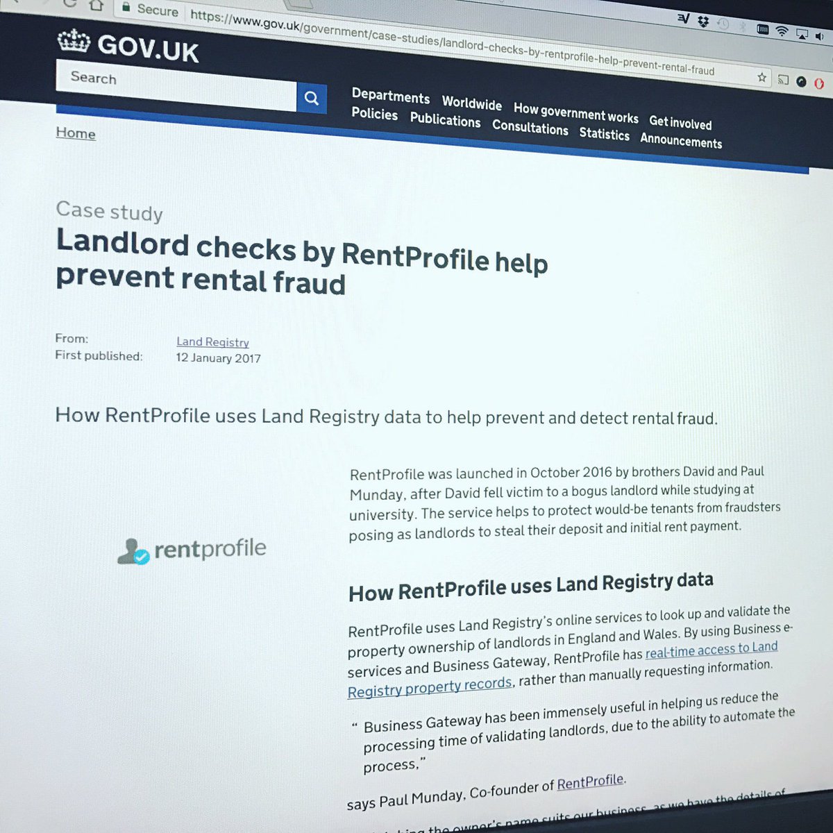 RentProfile recognised by <a href="/GOVUK/">GOV.UK</a> for its work in preventing rental fraud!
blog.rentprofile.co/rentprofile-re… #ukhousing