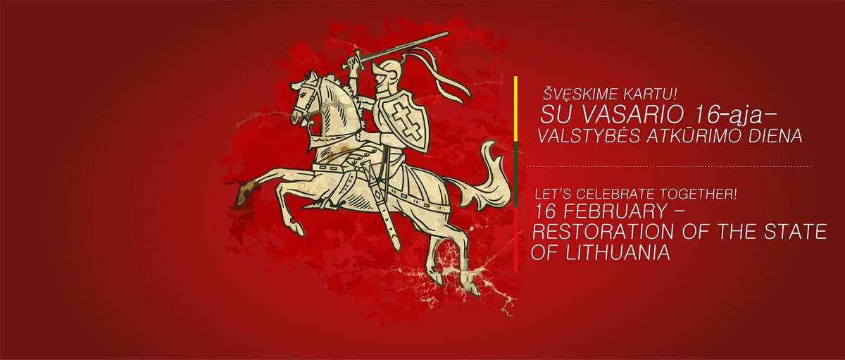 SinkeviciusM's tweet photo. Happy #IndependenceDay to all Lithuanians across the globe! Happy #February16th! https://t.co/O984dGce3S