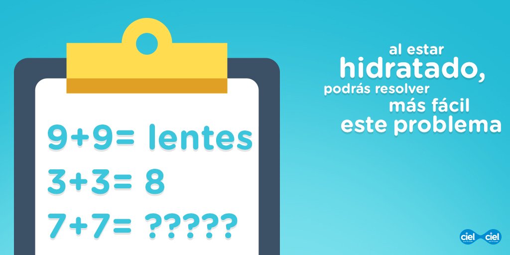 La respuesta para una mente hidratada es tan fácil como verse en el espejo cada mañana. #ConectaMenteyCuerpo  ¡RT si lo lograste!