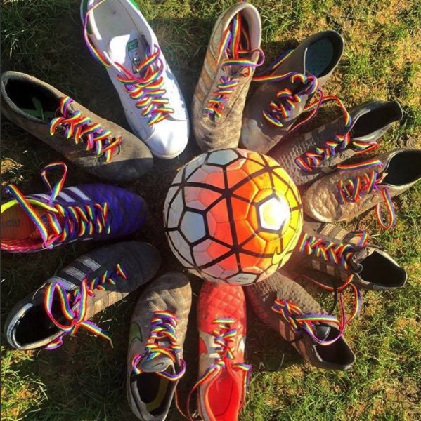 It’s #prideinsport week next week. Get your rainbow laces from the @UCLU shop in 25 Gordon St now! All proceeds go to <a href="/stonewalluk/">Stonewall</a>