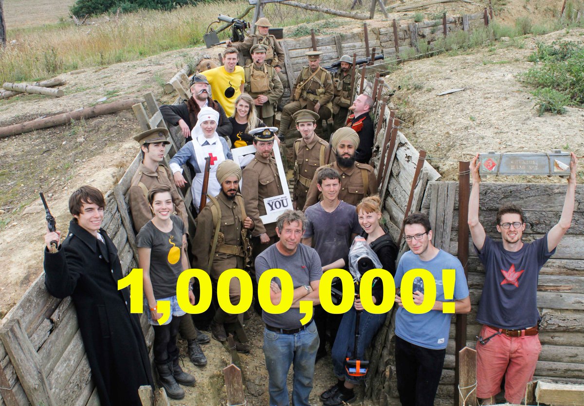 HistoryBombs's tweet image. We've reached 1,000,000 @YouTube Views on our History of World War One! #historyisdabomb #historybombs #youtube #history