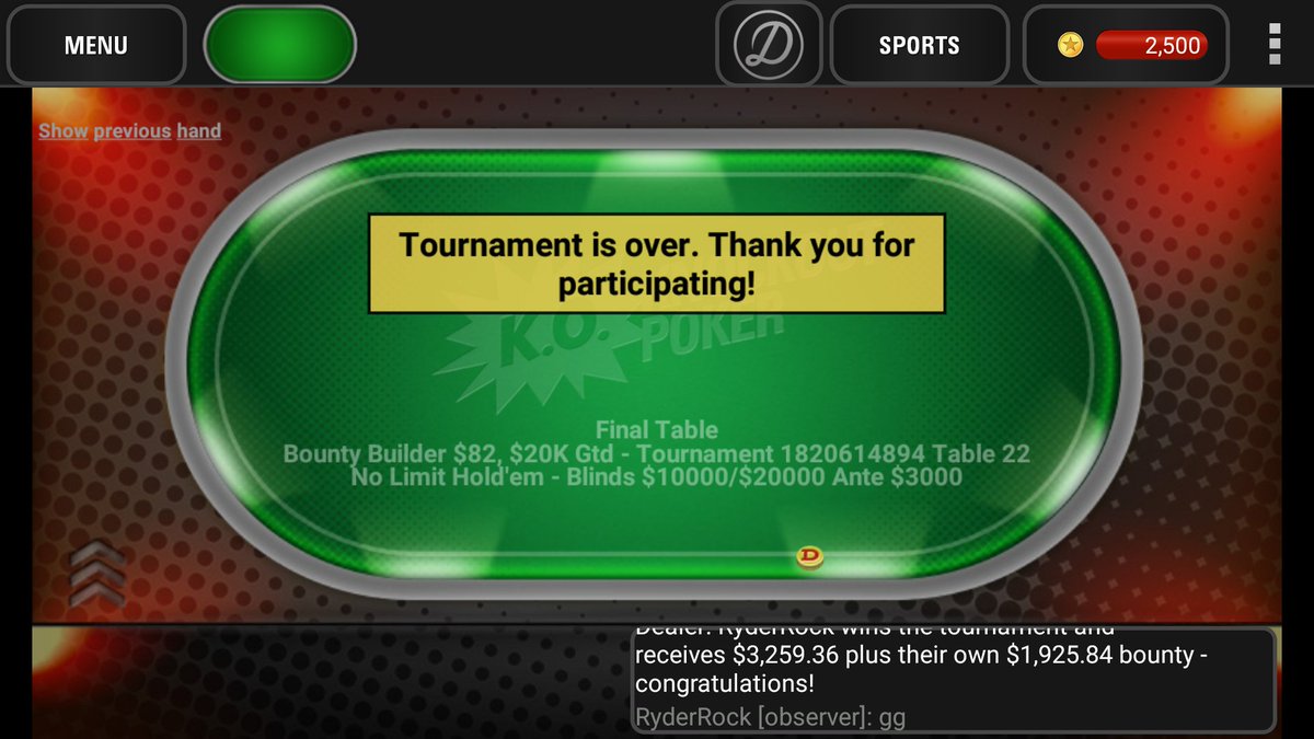 Ryder_Rock's tweet photo. @GripsedPoker another bounty builder title for the team #gotstackin https://t.co/6FsM9SQ61y