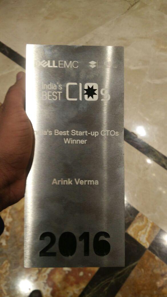 arinkverma's tweet photo. This is on behalf of each one member of GreedyGame clan. #cai #CTO2016 https://t.co/goeN9zZUnW