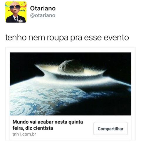 BreSantana2's tweet photo. Triste realidade ☹ #QuintaDetremuraSDV #fimdomundo https://t.co/33ywFcZFTT