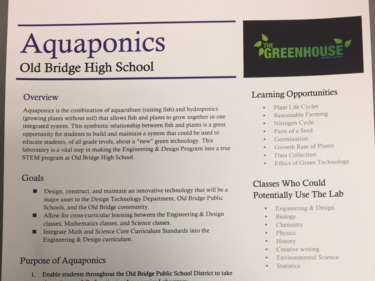 1st signs of life from the the HS's fledgling Aquaponics Lab, student driven, researched and designed...stay tuned!