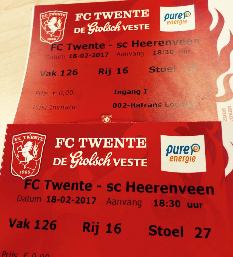 ReTweet-actie: maak kans op deze 2 kaarten voor thuisduel met Heerenveen. Winnaar wordt morgen om 12 uur bekend gemaakt. #twehee #fctwente