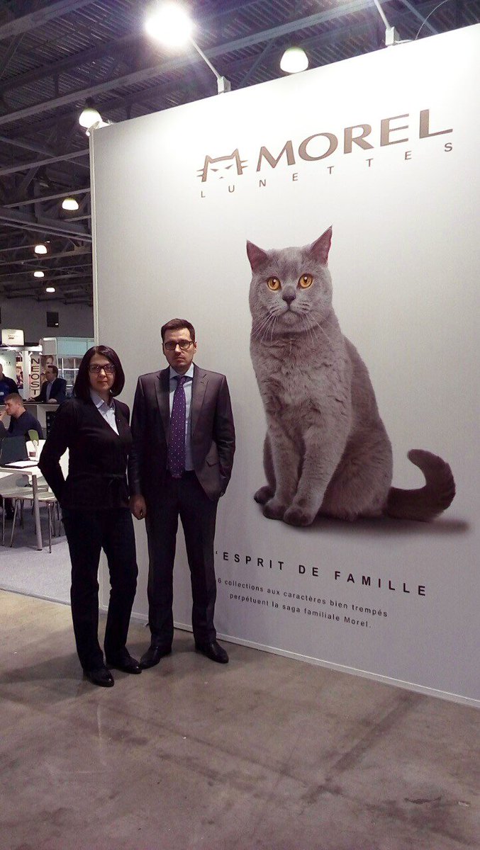 morel_eyewear's tweet photo. Where is the cat ? At the #MIOF ! Come and visit us 🐱 #glasses #eyewear https://t.co/WbqXNrvm45