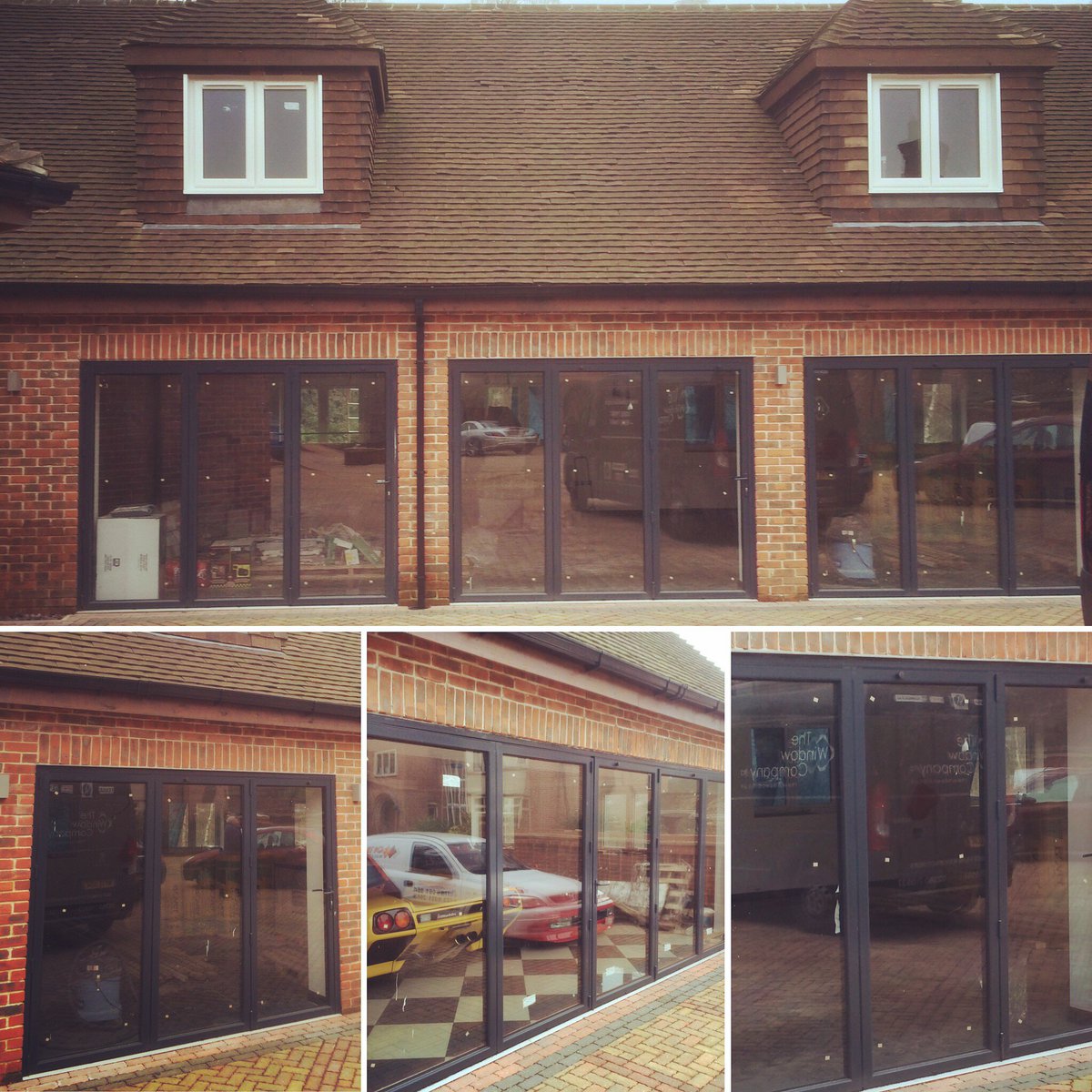 Thewindowcoltd's tweet photo. Recent install of @smarts Bifolding Doors & @kommerling upvc windows #anthracitegrey #carshowroom #dreamhomes #beautifulhomes #thewindowco https://t.co/B93HQkXDBr