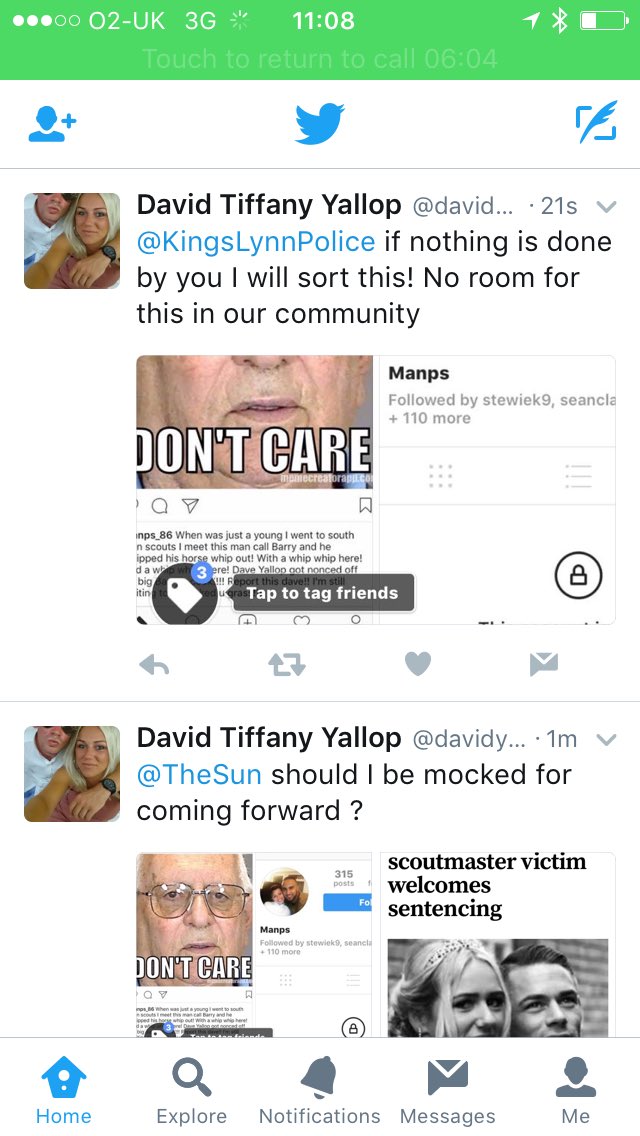 davidyallop15's tweet photo. @KingsLynnPolice you need to make an example of this man !!! He has a child as well ! Maybe he's not stable enough to be trusted with one https://t.co/nmQy19iR1e