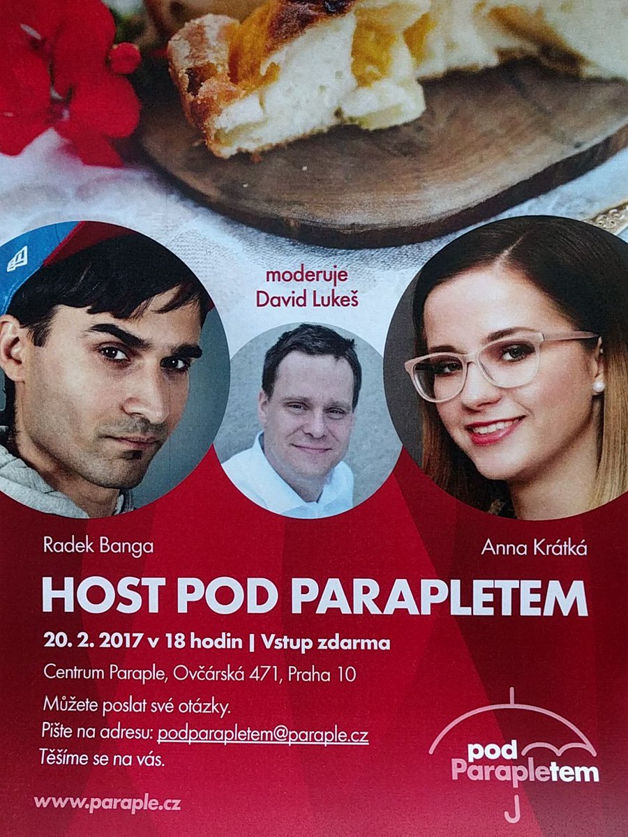 podPARAPLETEM's tweet photo. 20.2. je den sociální spravedlnosti.
Host pod Parapletem mj.Radek Banga.
Všichni jste zváni!
#podparapletem #host #paraple #zdarma #kolac https://t.co/B0qZE2dpgi