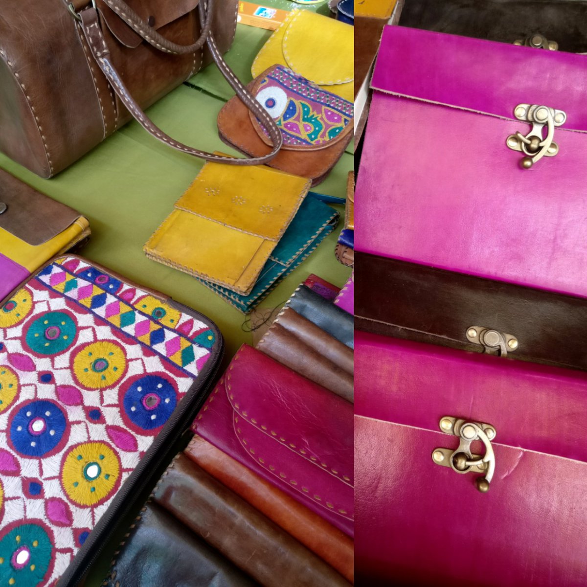 dastkar_delhi's tweet photo. Bags & footwear made of leather, recycled materials & colourful embroidered textiles
#BASANTBAZAAR,16-27 Feb, Andheria Modh #delhi https://t.co/kLjhZISXCn