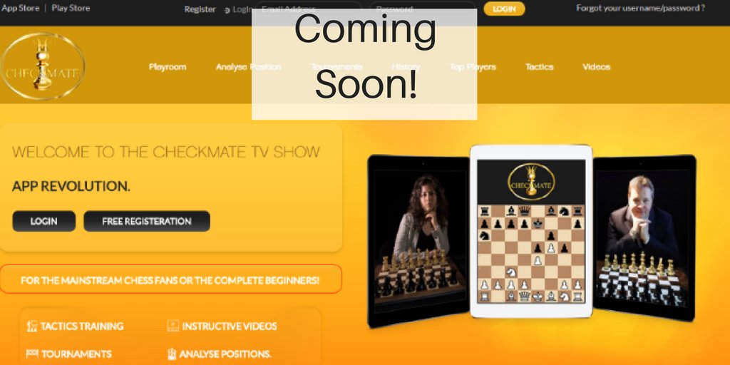 checkmatetvshow's tweet image. Our new Chess App (Coming soon) can be for the mainstream #chess fans or the complete beginner

#chessapp