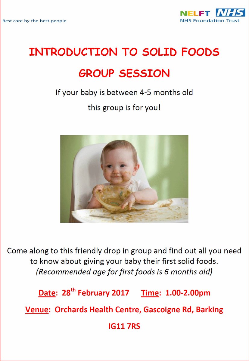 weaning at 5 months nhs