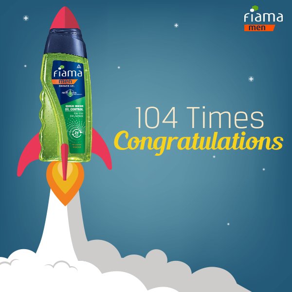 FiamaMen's tweet photo. Fiama congratulates ISRO and every Indian for the record breaking launch of 104 satellites in a single mission. #ISRO #104Satellites https://t.co/eMRguDCWVk