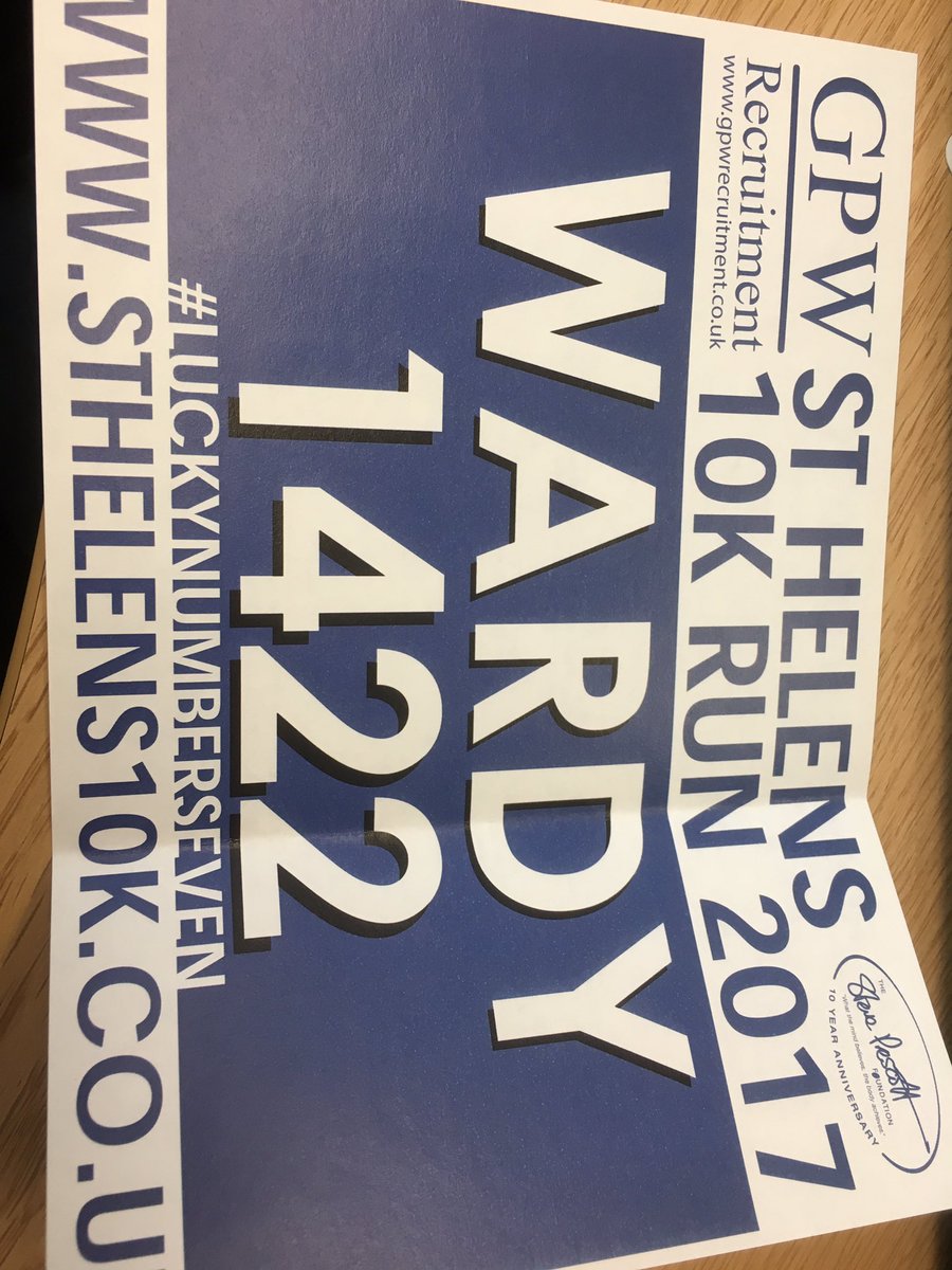 Got my number today!!!! <a href="/sthelens10krun/">GPW St Helens 10K</a> <a href="/gpwrecruitment/">GPW Recruitment</a>