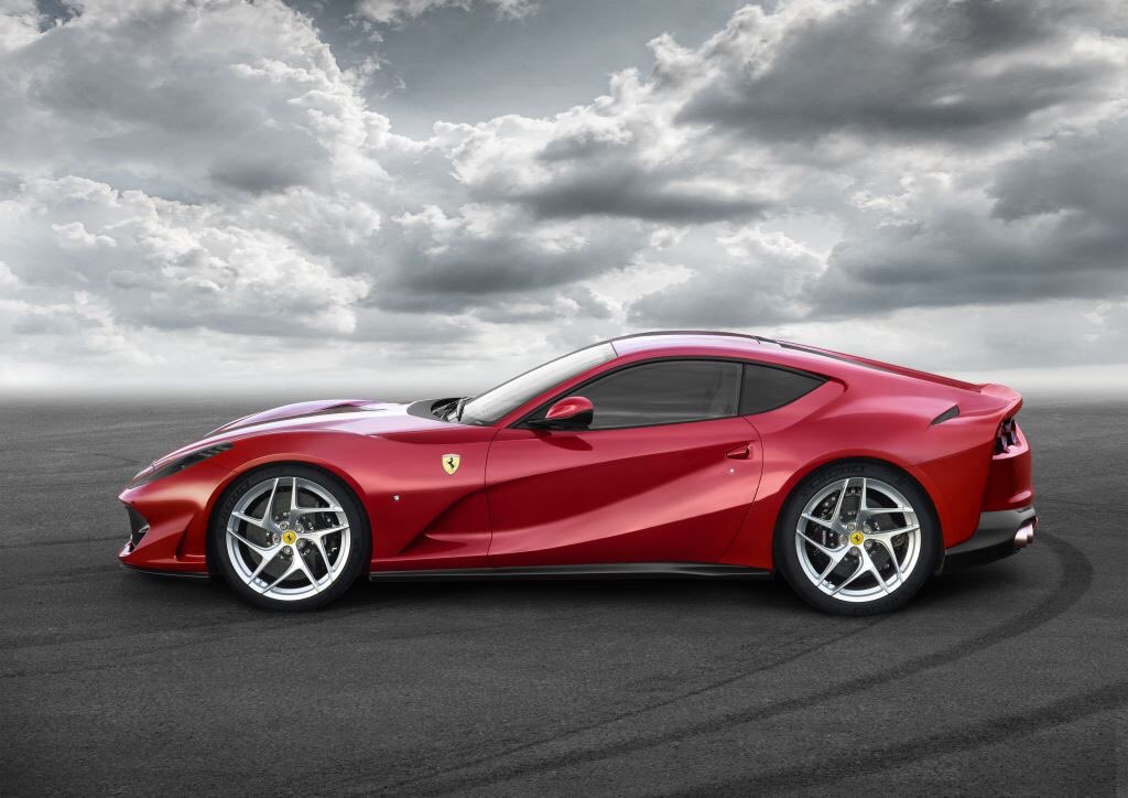 LouisKarsenbarg's tweet photo. The new @Ferrari 812 Superfast has an 800bhp 6.5L V12 and side slip control, utterly bonkers, and completely unnecessary.

I'll take two. https://t.co/cyroBTMhhI
