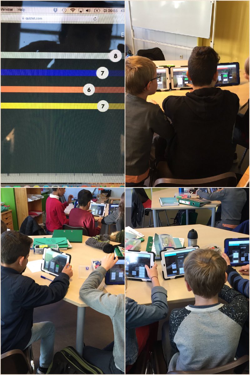 ICTjufAnn's tweet photo. Try gaming! @quizlet live is so much fun! #1smalltweak #adechat #appleteacher #edtech #ipaded #ADE2017 https://t.co/bP8PrxUb9b