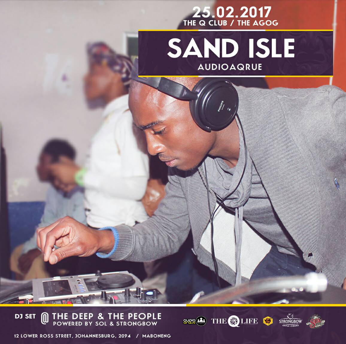 AudioArque's tweet photo. Audio Arque presents The Deep &amp; The People, featuring @Sand_Isle

#steponto2ndground #Agog #TheQClub https://t.co/Zubuh20WrH