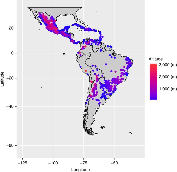 GenomeBiology's tweet photo. From @NatureGenet: Allelic diversity underlying altitudinal and latitudinal adaptation in #maize flowering time https://t.co/Sf7xQhXixN https://t.co/3nILsFtiUe