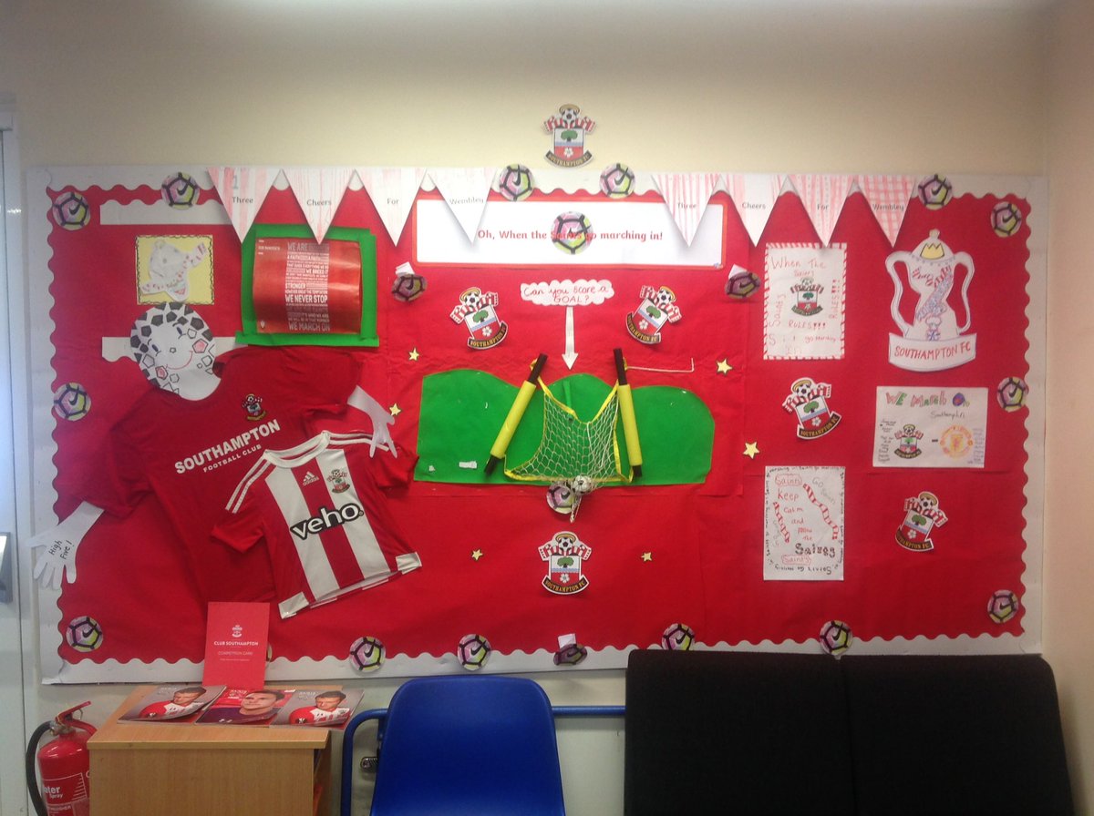 PEbassettgreen's tweet photo. Year 5 Saints display. #WearYourColours @SFC_Foundation @SouthamptonFC @bassettgreenps https://t.co/BDFJuO8Vcm