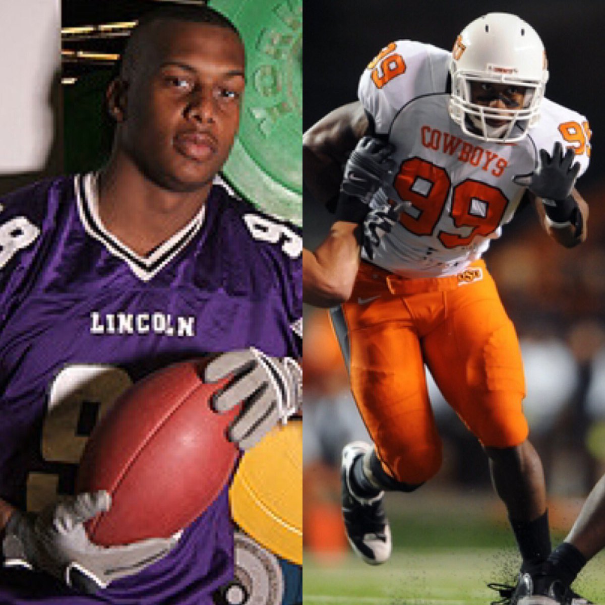 DFWGRIDIRON's tweet photo. DFW GRIDIRON #throwbackthursday #tbt Richetti Jones @RichettiJonesBM: Lincoln '07 @LincolnFB1/ Oklahoma State Cowboys #TXHSFB https://t.co/HnnIMsHuov