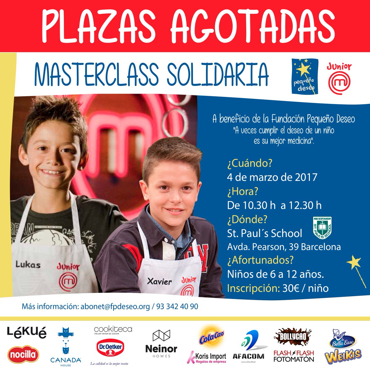 #Barcelona PLAZAS AGOTADAS PARA LA MASTERCLASS DE MCJ. ¡GRACIAS A TODOS POR SUMAROS!👏👏👏 Interesados próximas ediciones: abonet@fpdeseo.org