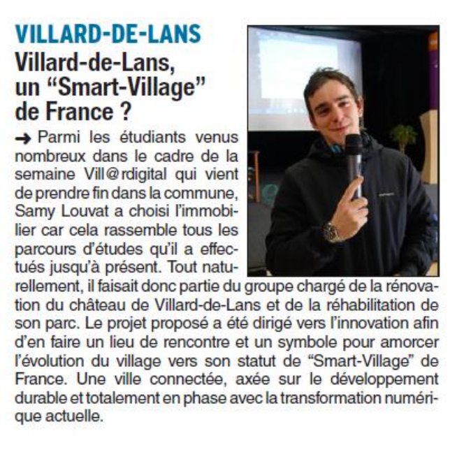 VillarDigital17's tweet photo. Villard-de-Lans : Smart Village ?
#dauphinélibéré #villardigital #upem #irup #officetourisme #vercors https://t.co/oSza6pT609