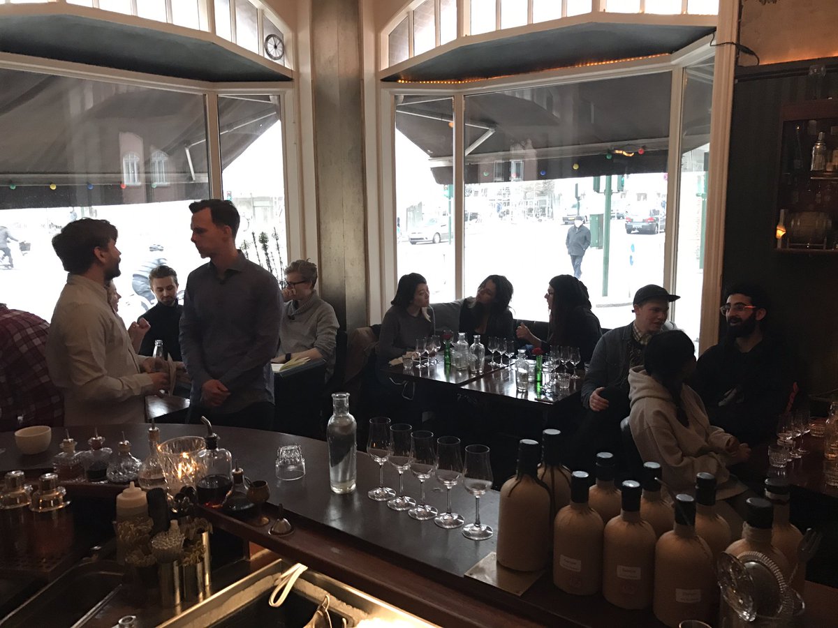 BarrelAgedJames's tweet photo. Just about to kick off our @Ableforths #Copenhagen tasting at Salon 39! #drinkcraft #danishadventures #gin #knowledgeispower https://t.co/DH30u2eGNr