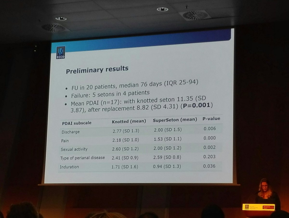 GianlucaPellino's tweet photo. Dr Stellingwerf from @AMC_NL on #SuperSeton study for perianal #crohnsdisease #colorectalsurgery #ECCO17 #SECCO @EuroSurg https://t.co/vX1CmeNsRk