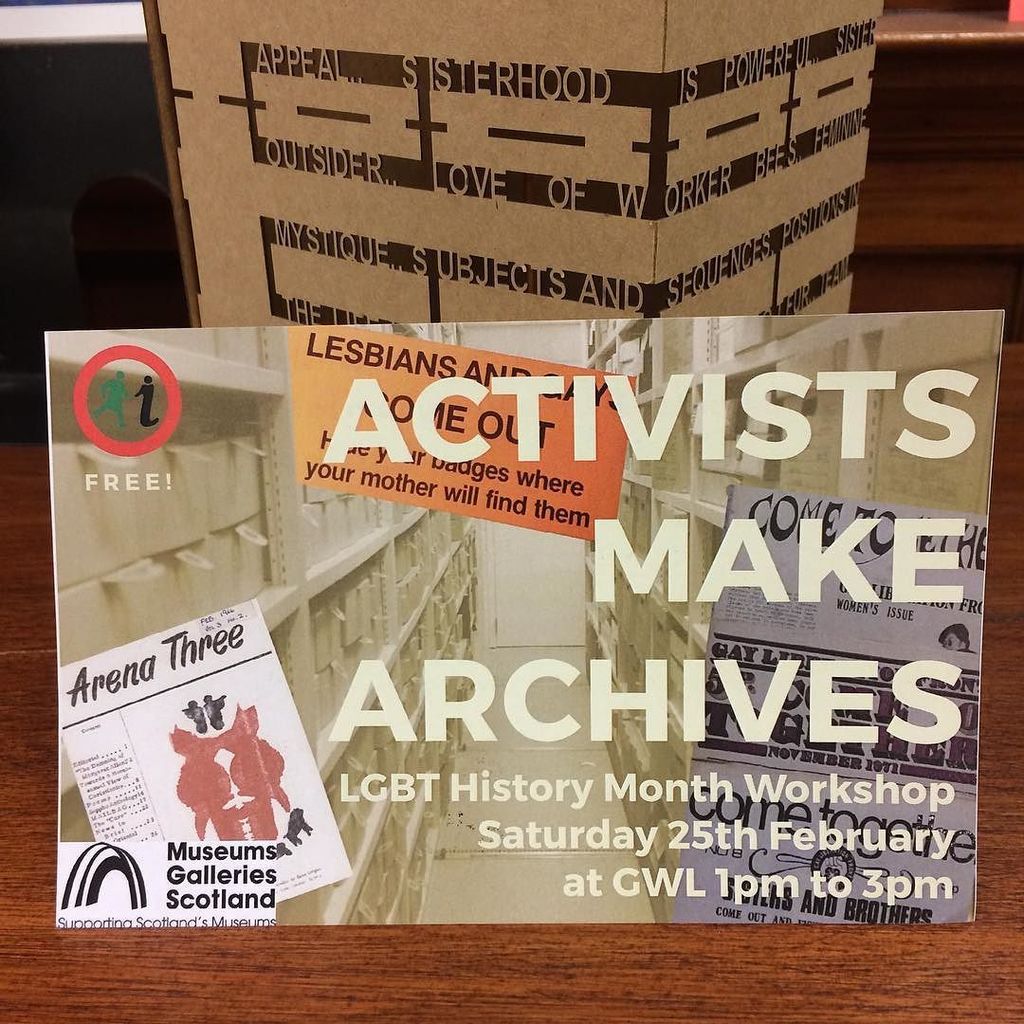 womenslibrary's tweet photo. Come along to our Activists Make Archives session on 25th February as part of #LGBTHistory… https://t.co/4kpyGCxsBT https://t.co/nVIGTzLak7