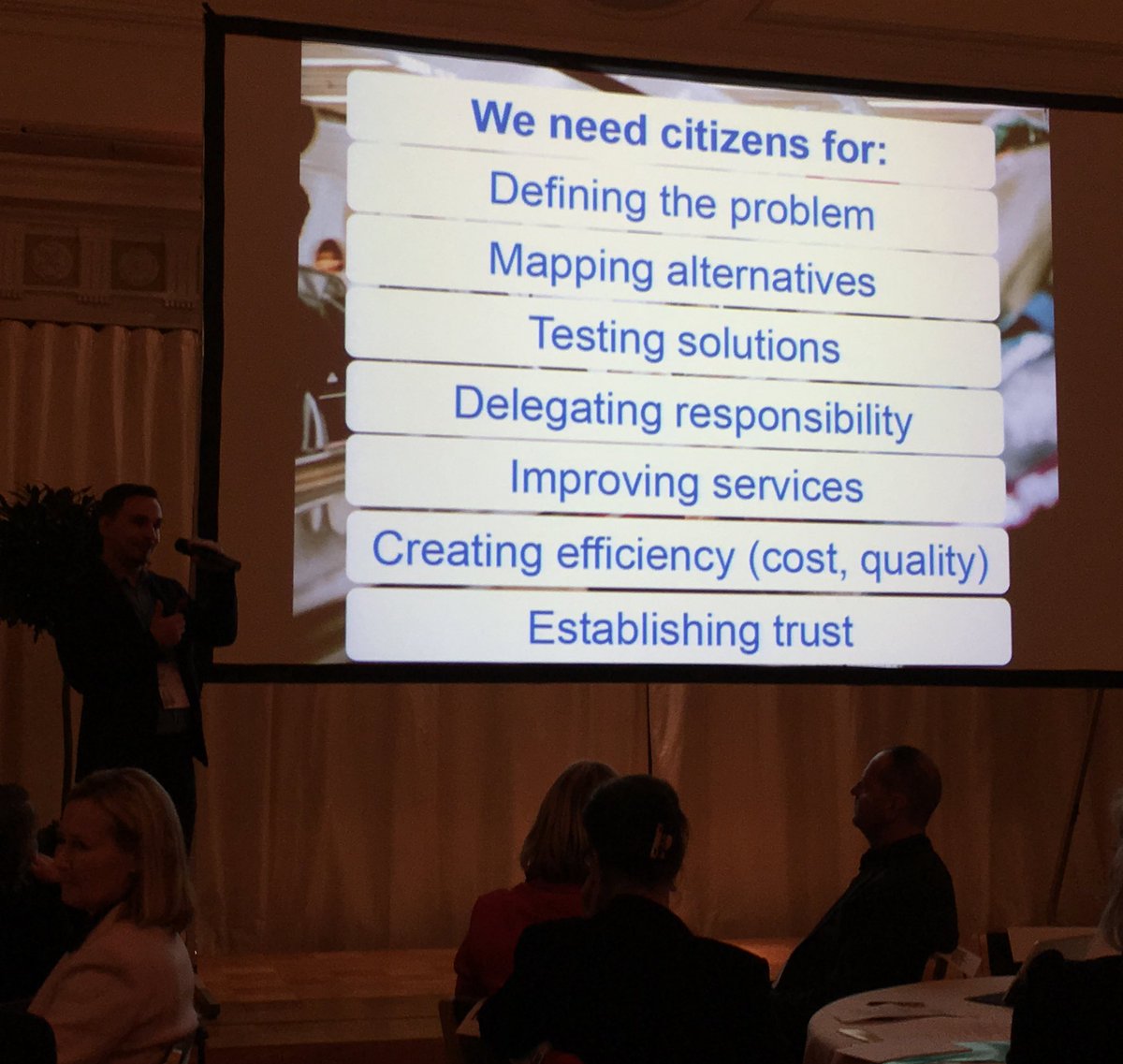Reykjavik_City's tweet photo. "We have to rethink in a radical way how #cities are run" @helviestinta incoming #ExDir for #Culture &amp; #Leisure @tommilaitio #NordCap2017 https://t.co/4stb9hclEx