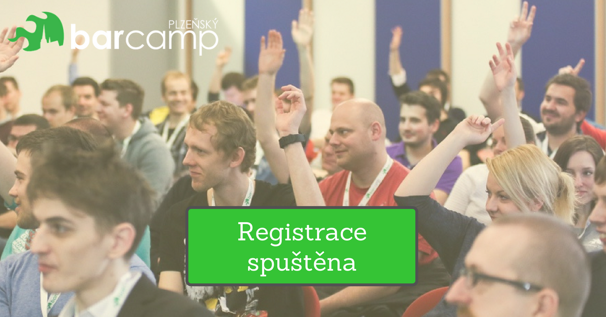 PlzenskyBarcamp's tweet photo. Spustili jsme registraci! Na 4. ročník se můžete přihlásit >> https://t.co/o5Z9YvxZTt #barcampcz #registrace https://t.co/O5sIJ6ktaT