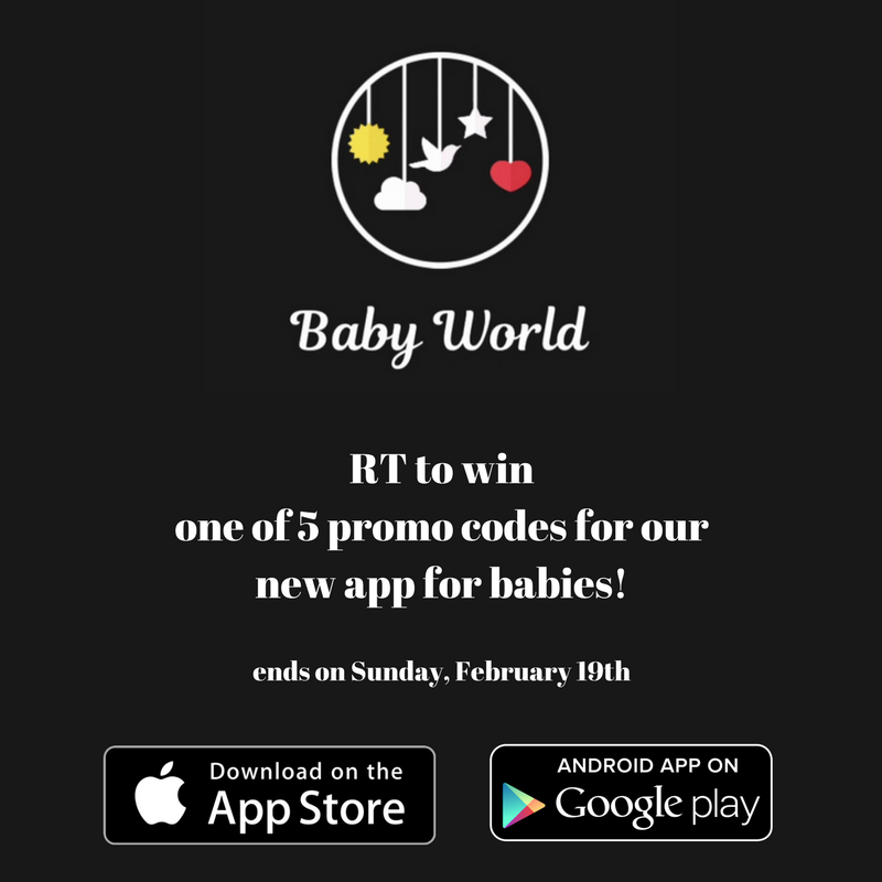 Contests Hunter Win promo codes for our new app Baby World! The