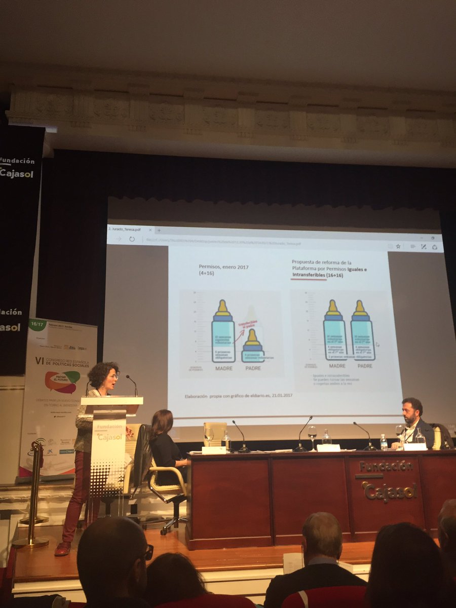 poblacion_csic's tweet photo. #REPS2017 Teresa Jurado: Medida estrella para conciliación corresponsable: permisos de paternidad y maternidad iguales e intransferibles YA https://t.co/RWQwOoi2wR
