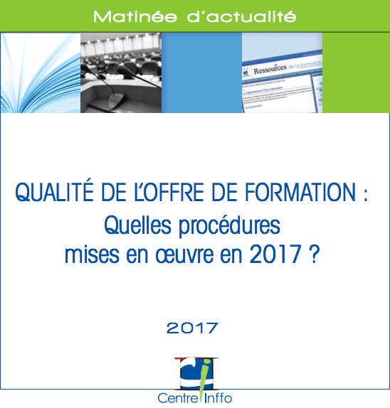 Inffo_Ressource's tweet photo. [DOSSIER DOC] Qualité des actions de formation : quelle procédures mises en œuvre en 2017 ? https://t.co/uPqgSC981K … #RDVQualite https://t.co/mSnifclzVD