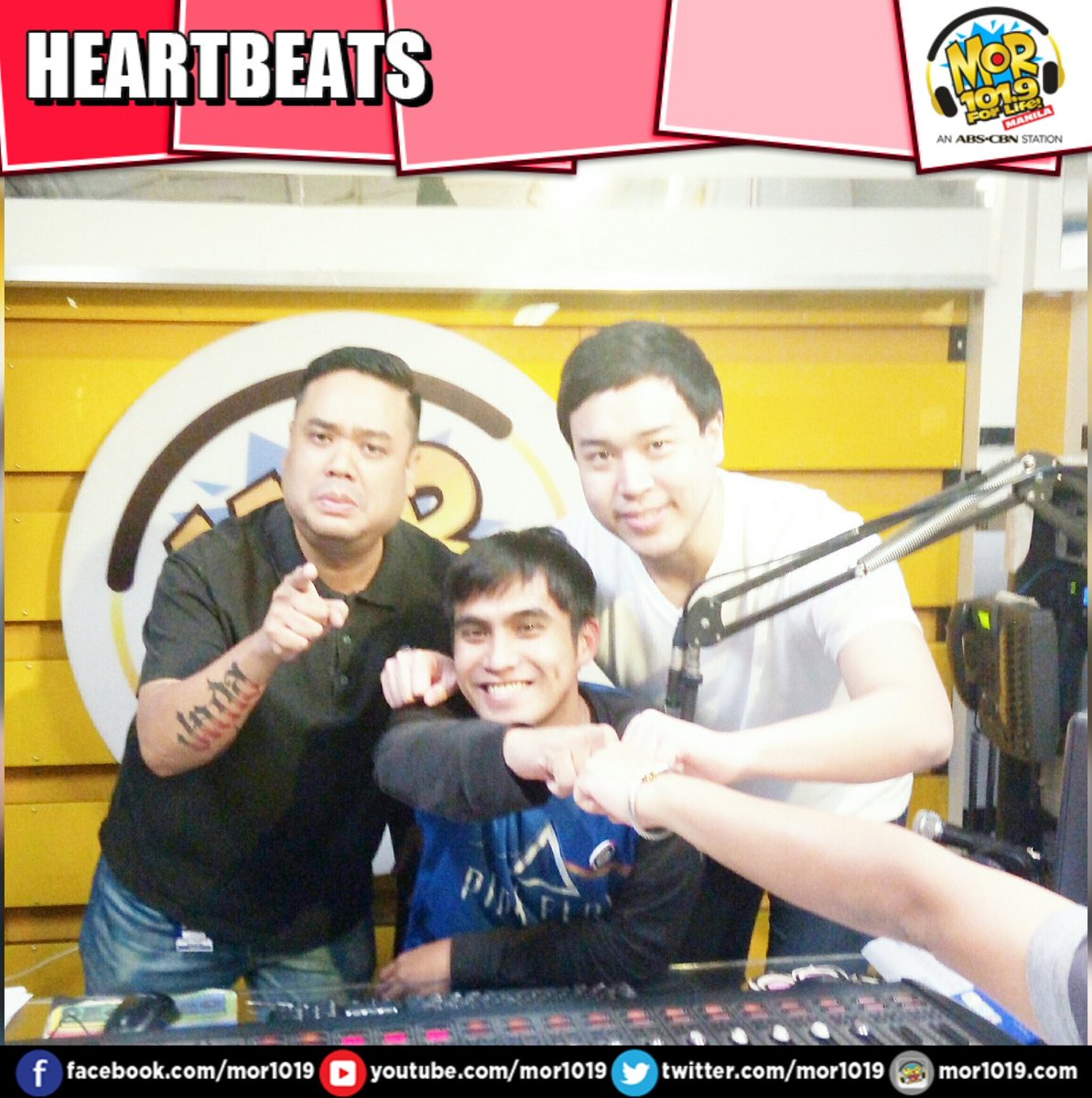 KaMORkada, samahan mo na sina <a href="/mor1019chipaps/">ChiPaps</a>, <a href="/martinconcio/">Martin Concio</a> at <a href="/mor1019Marky/">DJ Marky</a>  sa #HeartBeats! Sagot na sa hashtag: #HeartbeatsBabaeNgaNaman