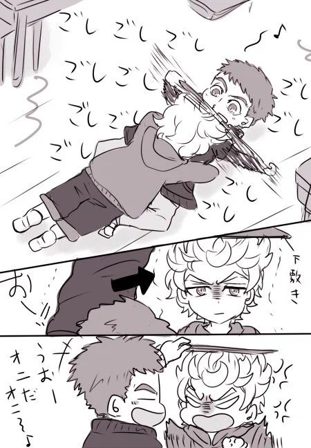 さっきの呟きを描いてみた。倒れつつもぬかりないシノww 