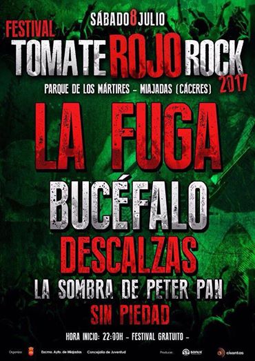 COPEDBVVA's tweet photo. Presentado el cartel del Festival Tomate Rojo Rock 2017 el 8 de julio en #Miajadas https://t.co/0jwwbmwafb