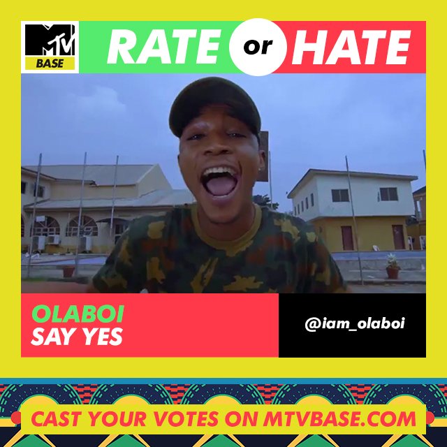 Omobaswagz's tweet photo. #BaseRateOrHate | @iam_olaboi's "Say Yes" video and get his video play-listed on Africa's biggest music channel.
https://t.co/X6vcV7Yke3 https://t.co/zQfZqAGYlb