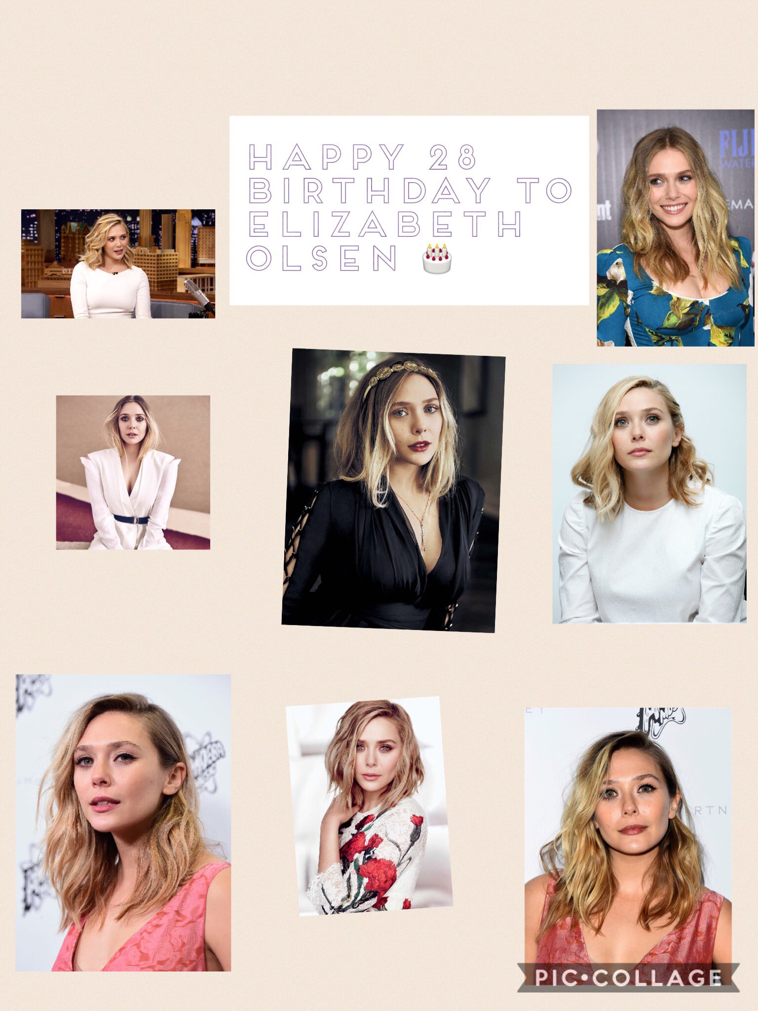 Happy 28th birthday to Elizabeth Olsen . Hope that she has a wonderful birthday.   