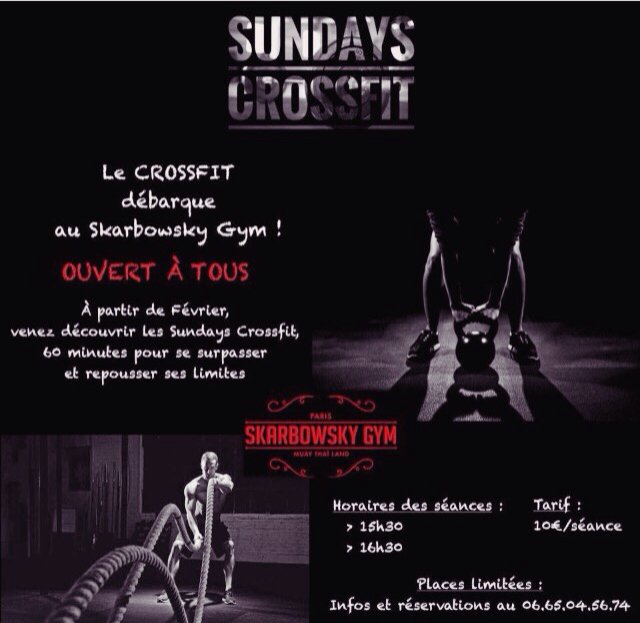 Nouveaux horaires!!
Réservez vos places!
#TeamSkarbowsky #SkarbowskyGymParis #CrossFit #Yamani